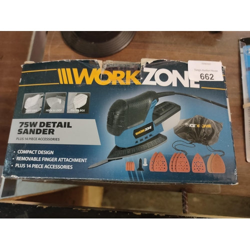 662 - WORKZONE detail sander boxed gwo