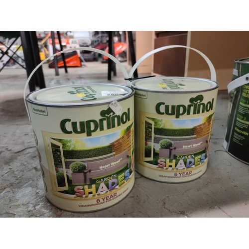 680 - X2 NEW CUPRINOL GARDEN SHADES PAINT 