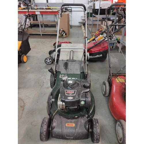 724 - WEBB BRIGGS & STRATTON 150CC PETROL MOWER