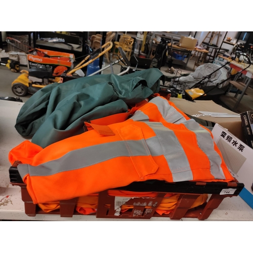 744 - JOB LOT OF WORK GEAR , TROUSERS, JACKETS,AS NEW