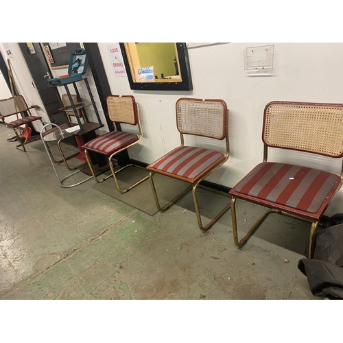 1161 - Fabulous retro metal framed chairs