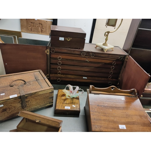 1191 - Very large document chest, 7 drawers