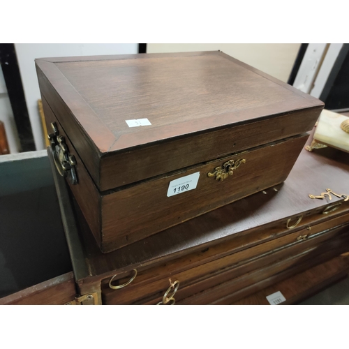 1190 - Wooden writing box