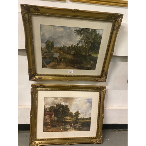 1147 - 2 x Beautifully framed John Constable prints