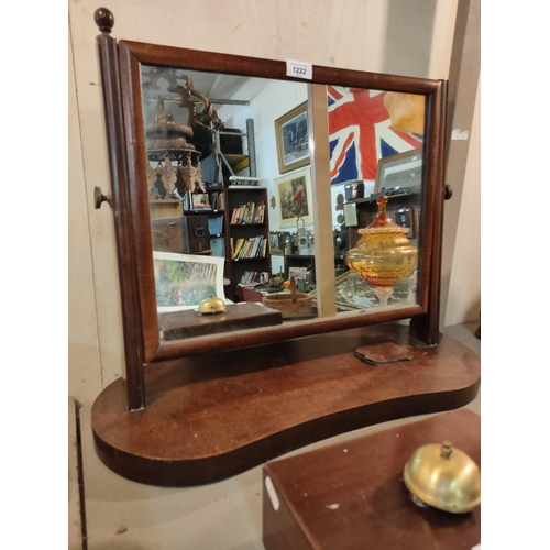 1222 - Edwardian free standing swival mirror