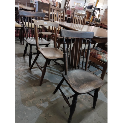 1656 - 3 lovely antique chairs with beautiful patina.