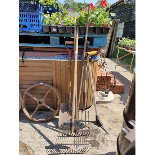 41 - LONG HANDLED GARDEN TOOLS