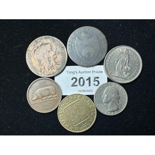 2015 - Collection of old money and foreign coins