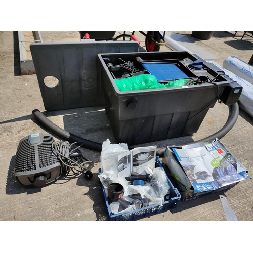 78B - THIS SET UP COST OVER £1,100 COMPLETE GOOD WORKING ORDER OASE FISH POND FILTER SYSTEM WITH PUMP AND ... 