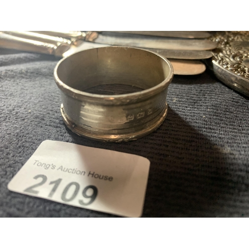 2109 - Hallmarked Sterling Silver napkin ring