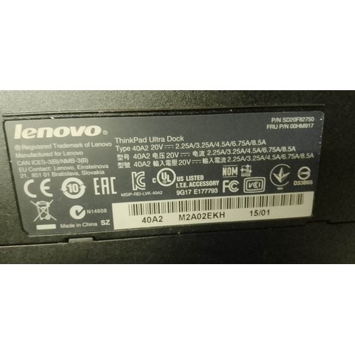 40 - Lenovo ThinkPad ULTRA DOCK docking station in GWO AS NEW