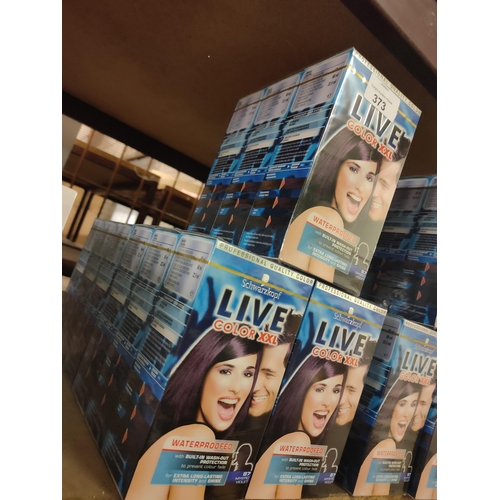 373 - BRAND NEW
15 BOXES OF SCHWARZKOPF LIVE MYSTIC VIOLET HAIR DYE