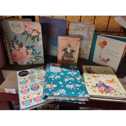 553 - Beautiful selection of  address books, organisers and sticky notes folders