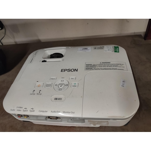 567 - Epson LCD projector model No. H435B