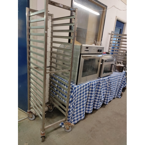 763 - Industrial baking oven tray holder.