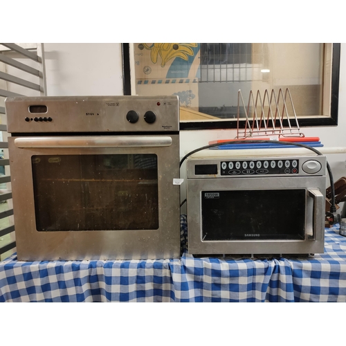 764 - Pair of industrial kitchen ovens both requiring good clean and service.