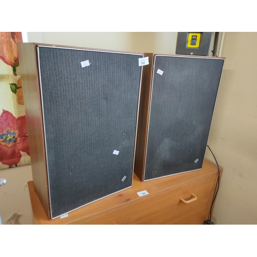 160 - Pair of quite large  wood surround speakers