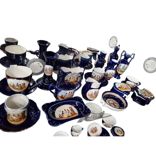 26 - Stunning collection of Welsh ceramics with charming pictures depicting tradition Welsh costume. Incl... 