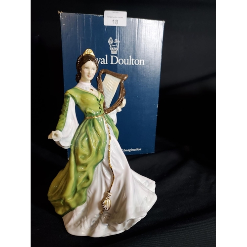 18 - Royal Doulton Ladies of the British Isles, Ireland HN3828, gorgeous very hard to find piece. A very ... 