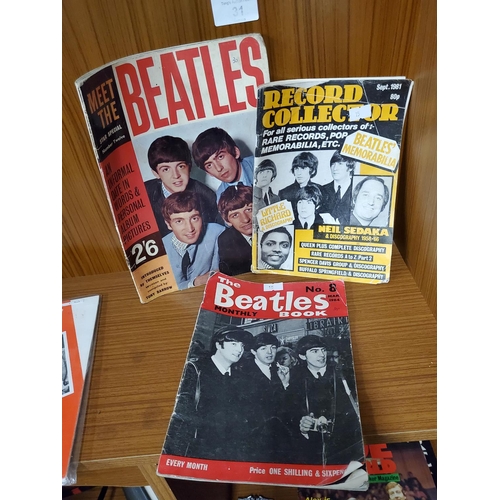 31 - 3 vintage magazines with a Beatles theme. Includes The Beatles Monthly, issue 8 from March 1964, Mee... 