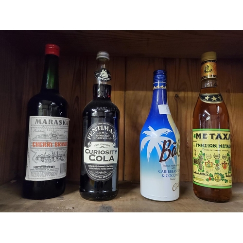 47 - 4 unopened bottles of drink for the home bar including Caribbean rum and Metaxa