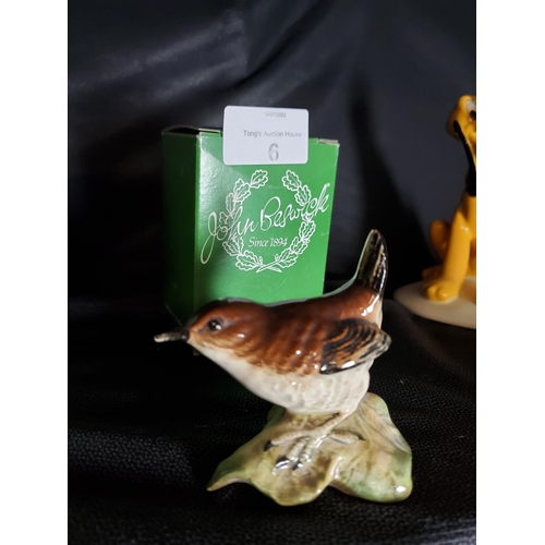 6 - Beswick Wren figurine B993. The sweetest little bird figurine as new in box