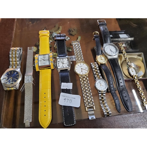 170 - A fabulous selection of ladies' and gent's watches, including Fossil, Sekonda, Rotary and many more