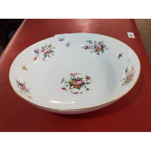 407 - Beautiful large Minton China bowl in the Marlow design, perfect from pot pourri or fruit on your cof... 