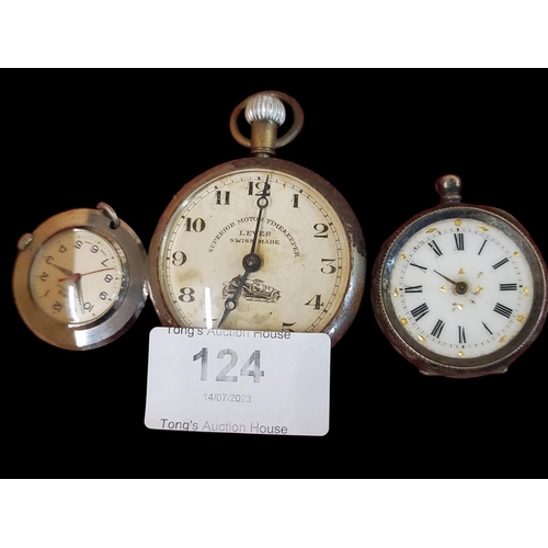 124 - Collection of 3 pocket watches