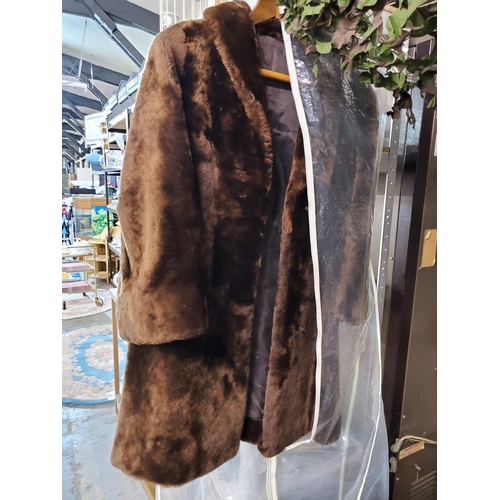 Faux beaver sale fur coat