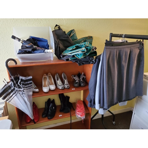 1545 - CLOTHING, SUITS, SKIRTS, SHOES, UMBRELLAS, SUIT COVERS