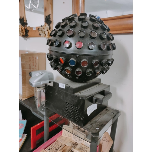 1730 - Fabulous rotating disco light in good working order