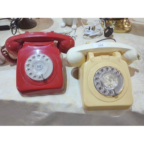 256 - 2 fabulous retro dial telephones