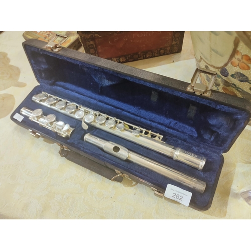 262 - Lovely Lafleur boxed vintage flute