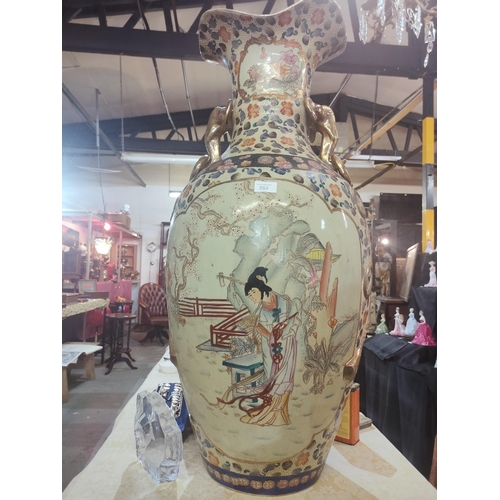 264 - Huge and completely stunning Chinese vase that has had some very high quality restoration. Stands ap... 