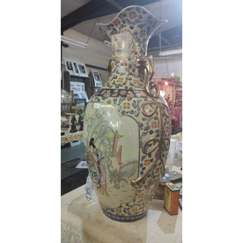 264 - Huge and completely stunning Chinese vase that has had some very high quality restoration. Stands ap... 
