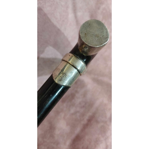 5 - Very smart silver hallmarked gentleman's walking stick