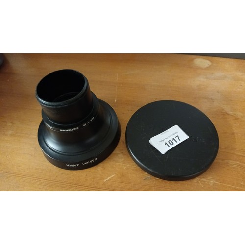 1017 - Olympus camera screw fitting 55mm fish eye lens with cap