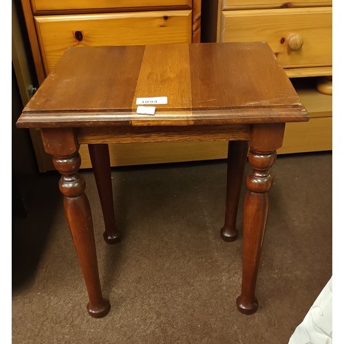 1094 - Very handy varnished wood small table