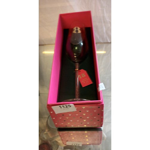 1125 - Boxed and new 18th Birthday champagne flute