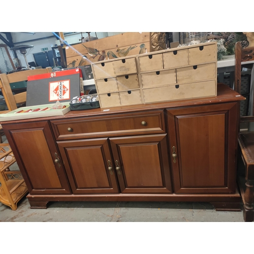 314 - LOVELY WOODEN SIDEBOARD WITH 4 CUPBOARDS AND A DRAWER