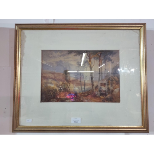 368 - Beautiful framed and glazed water colour signed S Dent