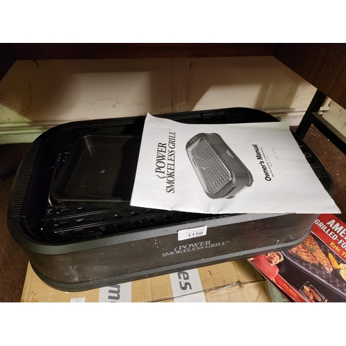 1150 - good working order Boxed and in fab condition the Power Smokeless Grill model PG1500