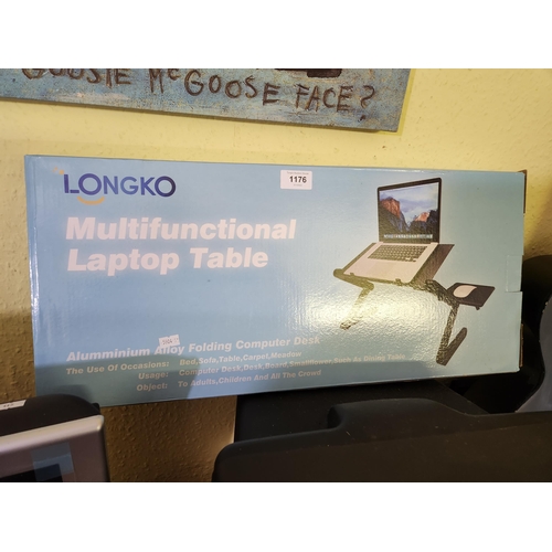 1176 - Longko Multifunctional laptop table. Aluminium alloy folding laptop desk