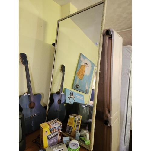 1183 - Very large wall mounted mirror measuring approx 75 x 154cm