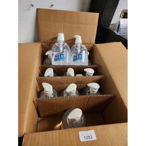 1282 - 12 brand new Pristine Clean hand sanitiser dispensers