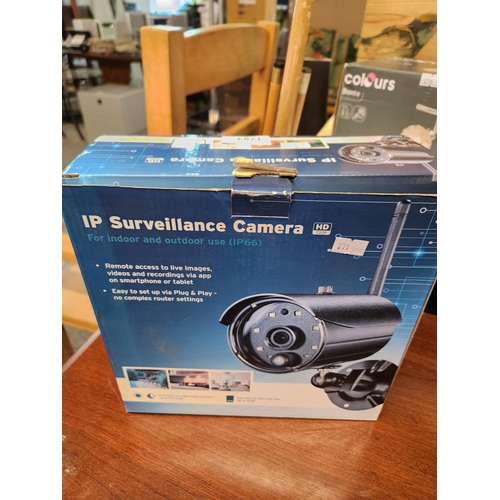 1284 - Brand new and boxed IP surveillance camera for indoor and outdoor use, IP66