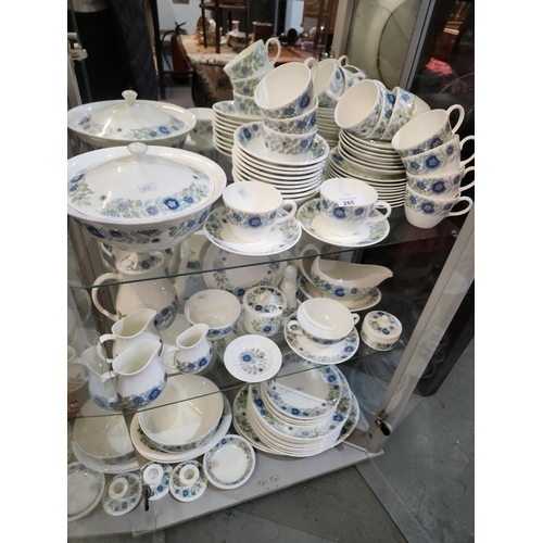 285 - Huge and comprehensive Wedgwood Clementine full dinner service including covered veg dish, teapot, j... 