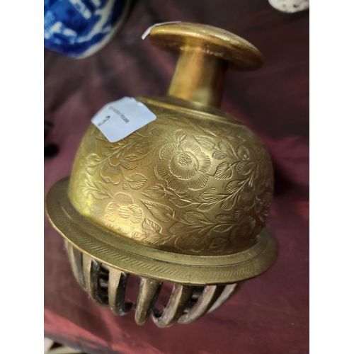 3 - Beautiful brass Indian meditation bell