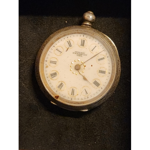 518 - Swiss Silver .935 ladies pocket watch case